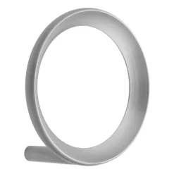 Normann Copenhagen Loop haak medium Ø7,8 cm, Brushed Zinc< Haken & Hangers