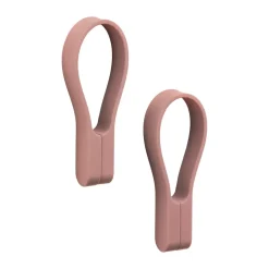 Zone Denmark Loop handdoekhanger magnetisch 2-pack, Peach red< Handdoekenrekken & -Ringen