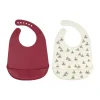 Rätt Start Lotta på Bråkmakargatan slabbertje 2-pack, Rood-wit< Kinderkamer Interieuraccessoires|Kinderkamer Interieuraccessoires