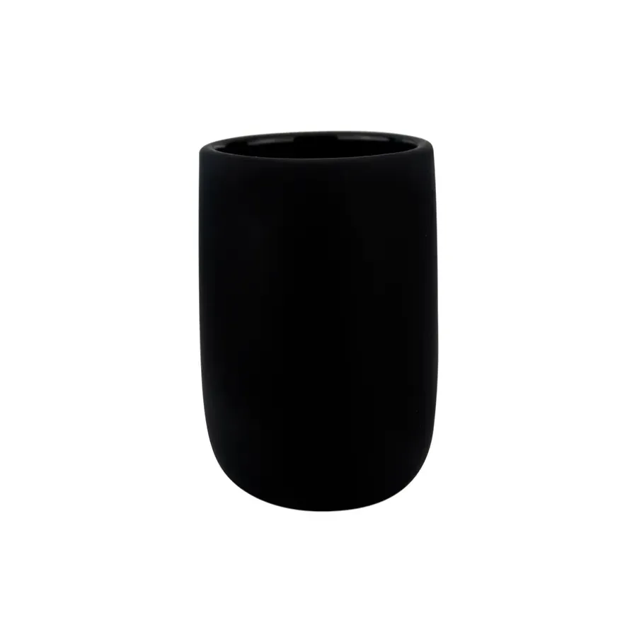 Mette Ditmer Lotus houder, zwart< Tandenborstelhouders