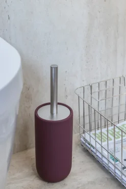 Mette Ditmer Lotus play toilettenborstel, incl. 2 toiletborstelkoppen, Wine< Toiletborstels