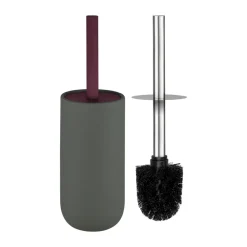 Mette Ditmer Lotus play toilettenborstel, incl. 2 toiletborstelkoppen, Dark olive< Toiletborstels