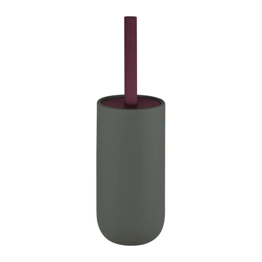 Mette Ditmer Lotus play toilettenborstel, incl. 2 toiletborstelkoppen, Dark olive< Toiletborstels