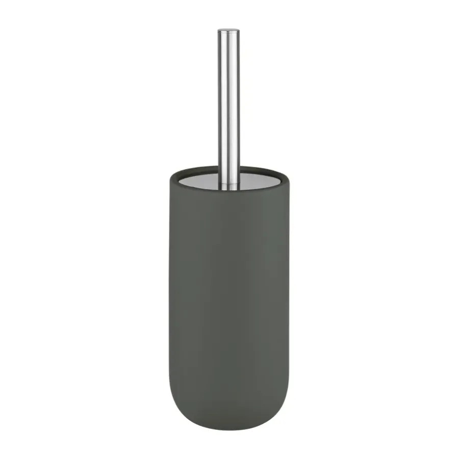 Mette Ditmer Lotus play toilettenborstel, incl. 2 toiletborstelkoppen, Dark olive< Toiletborstels