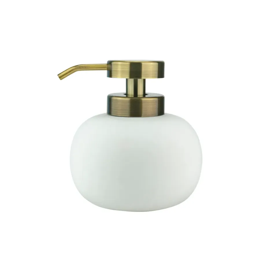 Mette Ditmer Lotus zeepdispenser laag, wit< Zeepdispensers & Zeepschaaltjes