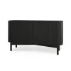 Northern Loud long sideboard 146 cm, Black painted oak< Ladekasten & Dressoirs