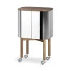 Northern Loud serveertrolley op wielen, gerookt eikenhout< Kasten & Vitrines