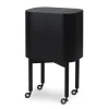 Northern Loud serveertrolley op wielen, Zwart< Kasten & Vitrines