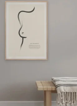 Kunskapstavlan® Love your breasts poster, 50x70 cm< Posters
