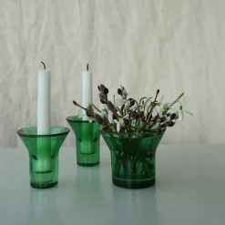 Born In Sweden Lumi kandelaar 8 cm, Groen< Kandelaars
