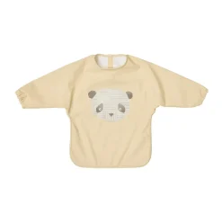 OYOY Lun Lun panda slabbetje met mouw, Butter< Kinderkamer Interieuraccessoires|Kinderkamer Interieuraccessoires