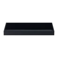 Mojoo Lux gelakt decoratief dienblad 38x19x3,5 cm, Black< Decoratieve Accessoires|Decoratieve Dienbladen