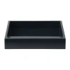 Mojoo Lux gelakt decoratief dienblad 19x19x3,5 cm, Black< Decoratieve Accessoires|Decoratieve Dienbladen