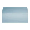 Mojoo Lux gelakte opbergdoos 19x19x7 cm, Powder blue< Dozen & Boxen