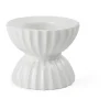 Lyngby Porcelæn Lyngby Tura waxinelichtjeshouder Ø8 cm, Wit< Kaarsenhouders & Kaarsenborden