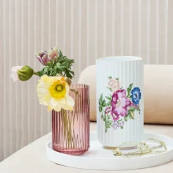 Lyngby Porcelæn Lyngby Vaas, burgundy, 25 cm< Vazen