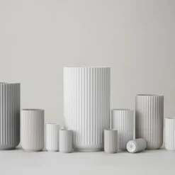 Lyngby Porcelæn Lyngby vaas wit, 20 cm.< Vazen