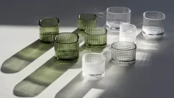 Orrefors Magica kaarsenhouder super circle 5 cm, Groen< Kaarsenhouders & Kaarsenborden