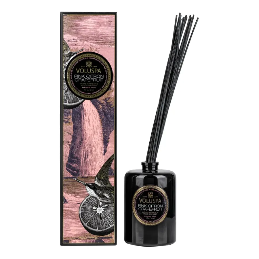 Voluspa Maison Noir geurstokjes 177 ml, Pink Citron Grapefruit< Geurkaarsen & Aroma Diffusers
