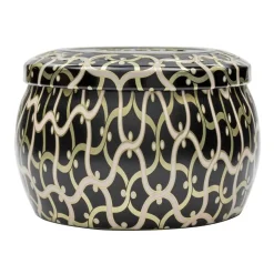 Voluspa Maison Noir Mini Tin geurkaars 25 uur, Ambre Lumiere< Geurkaarsen & Aroma Diffusers