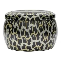 Voluspa Maison Noir Mini Tin geurkaars 25 uur, Crisp Champagne< Geurkaarsen & Aroma Diffusers