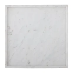 Bloomingville Majsa decoratieplateau 35x35 cm, White marble< Decoratieve Accessoires|Decoratieve Dienbladen