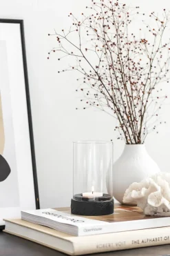 Villeroy & Boch Manufacture Rock Home Hurricane waxinelichtjeshouder S, Zwart< Kaarsenhouders & Kaarsenborden