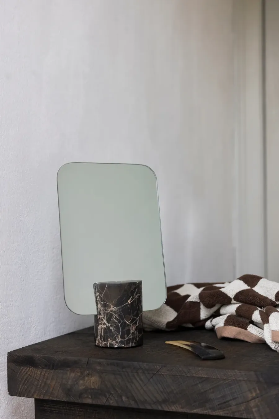Mette Ditmer Marble tafelspiegel, Brown, 30 cm< Tafelspiegels