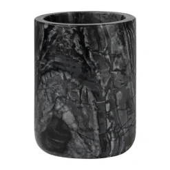 Mette Ditmer Marble tandeborstelbeker 10 cm, Zwart-grijs< Tandenborstelhouders
