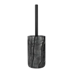 Mette Ditmer Marble wc-borstel 36 cm, Zwart-grijs< Toiletborstels