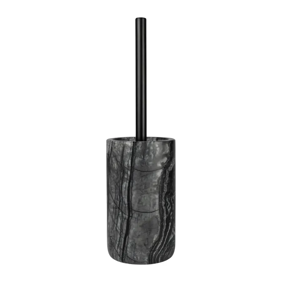 Mette Ditmer Marble wc-borstel 36 cm, Zwart-grijs< Toiletborstels
