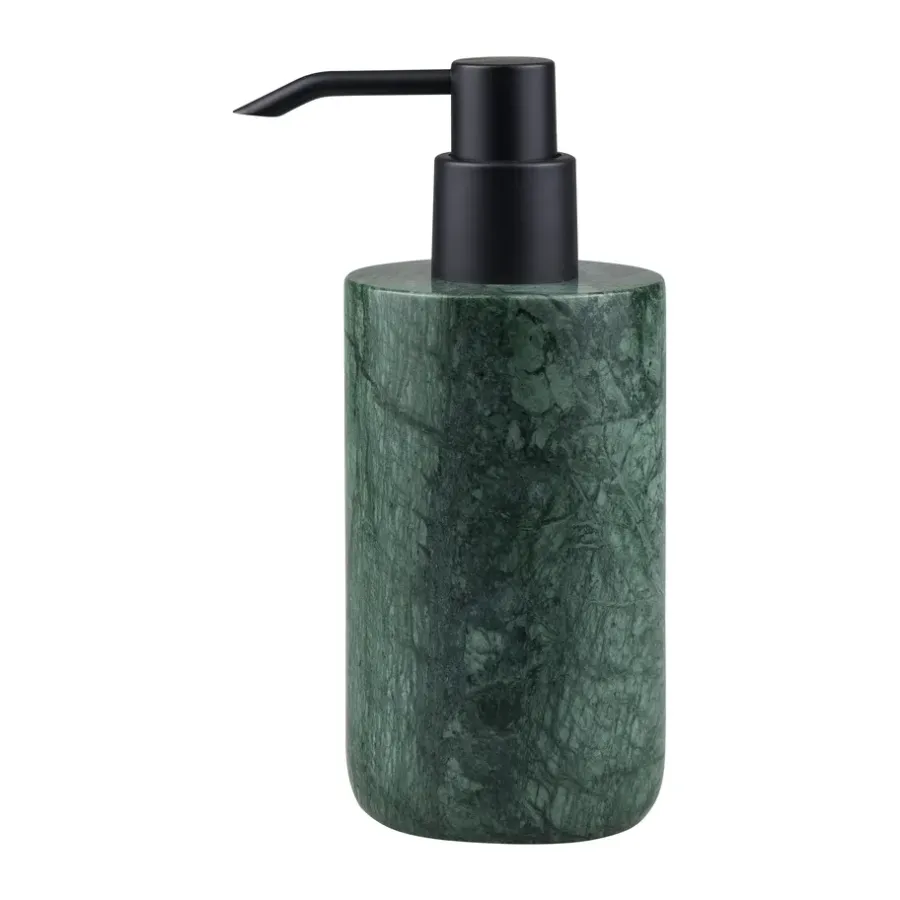 Mette Ditmer Marble zeeppomp 17,5 cm, Dark forest< Zeepdispensers & Zeepschaaltjes