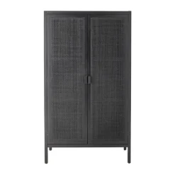 Bloomingville Marikka kast 85x40x150 cm, Black< Kasten & Vitrines