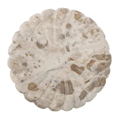 Bloomingville Marlie dienblad marmer Ø22,5 cm, Natuur< Decoratieve Accessoires|Decoratieve Dienbladen