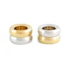KLONG Marriage Duo kaarsenhouder 2-delig, Messing-zilver< Kandelaars