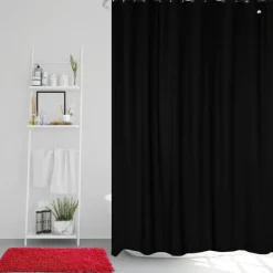 Etol Design Match douchegordijn, zwart< Douchegordijnen