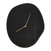 Ferm Living Melt wandklok 28x33 cm, Black marble< Wandklokken