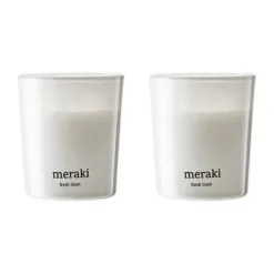 Meraki geurkaars 12 uur 2-pack, Fresh Linen< Geurkaarsen & Aroma Diffusers