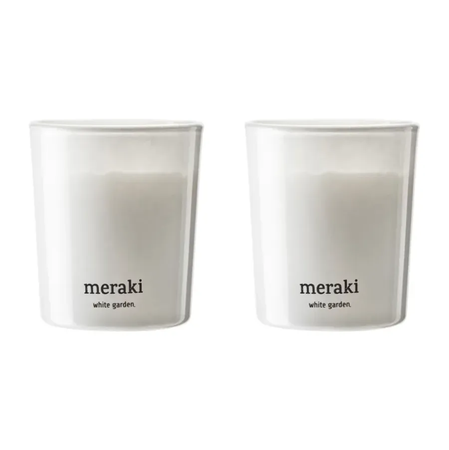 Meraki geurkaars 12 uur 2-pack, White garden< Geurkaarsen & Aroma Diffusers