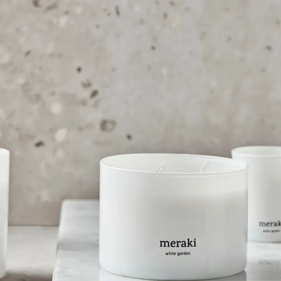 Meraki geurkaars, 60 uur, White garden< Geurkaarsen & Aroma Diffusers