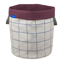 Mette Ditmer Mesh wasmand Ø40x50 cm, Cobalt-sand< Wasmanden