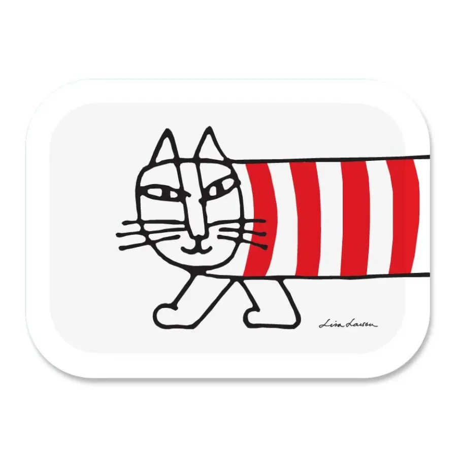 Opto Design Mikey dienblad 27x20 cm, Wit-rood< Decoratieve Accessoires|Decoratieve Dienbladen
