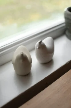 DBKD Mini kippen 8 cm, White dot< Paasdecoratie