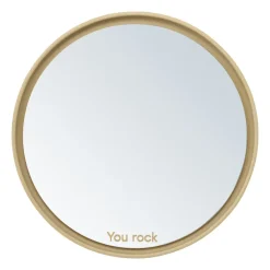 Design Letters Mirror Mirror tafelspiegel Ø21 cm, Beige< Tafelspiegels