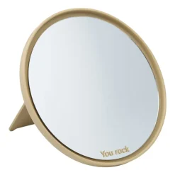 Design Letters Mirror Mirror tafelspiegel Ø21 cm, Beige< Tafelspiegels