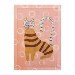 Bloomingville Missy illustratie met lijst 40x56 cm, Roos< Wanddecoraties