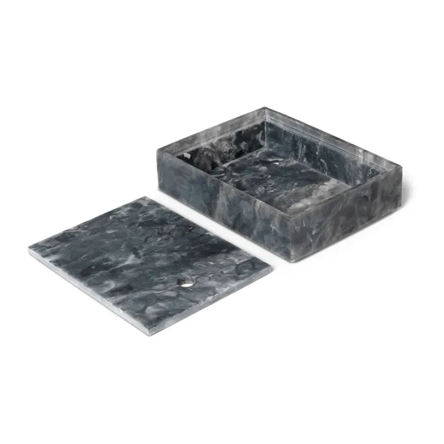 Ferm Living Mist opbergdoos 15x20 cm, Charcoal< Dozen & Boxen
