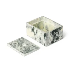 Ferm Living Mist opbergdoos 7,5x10 cm, Emerald-off white< Dozen & Boxen