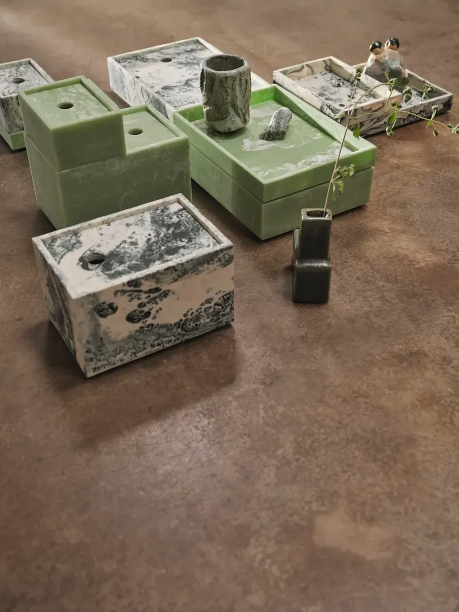 Ferm Living Mist opbergdoos 15x20 cm, Seafoam< Dozen & Boxen
