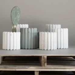 DBKD Mist pot large Ø19x27 cm, White< Bloempotten